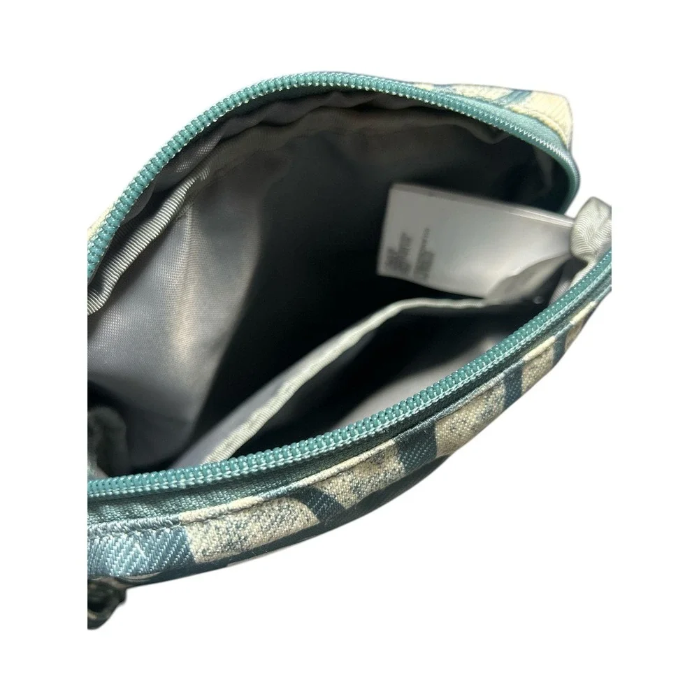 The North Face Explore Bardu II Crossbody Bag Shoulder Bag Teal White Logo Print